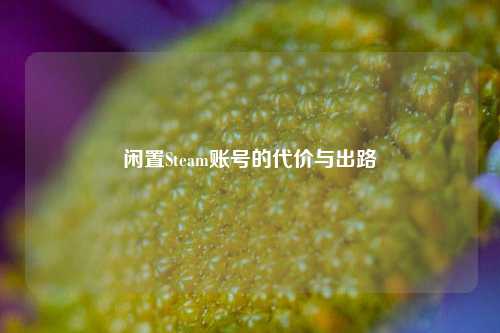 闲置Steam账号的代价与出路