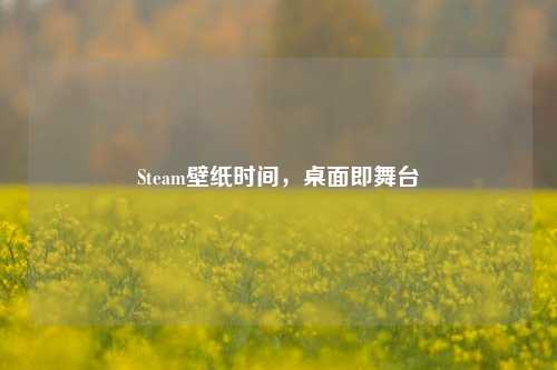 Steam壁纸时间，桌面即舞台
