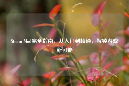 Steam Mod完全指南，从入门到精通，解锁游戏新可能
