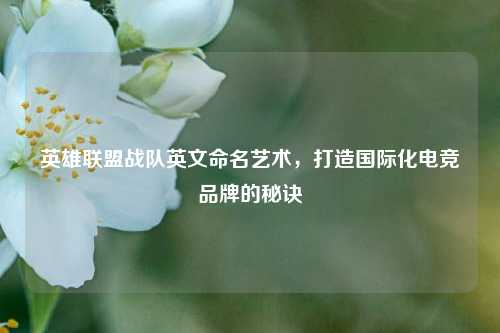 英雄联盟战队英文命名艺术，打造国际化电竞品牌的秘诀