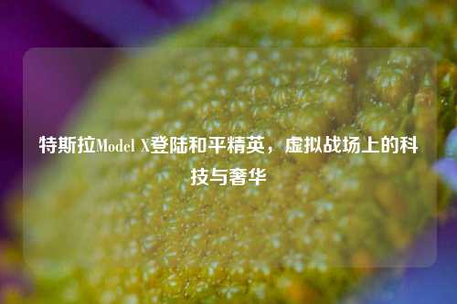 特斯拉Model X登陆和平精英，虚拟战场上的科技与奢华