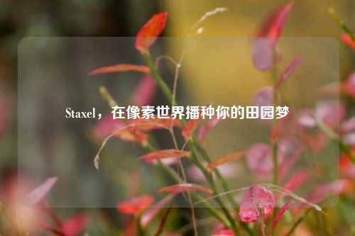 Staxel，在像素世界播种你的田园梦