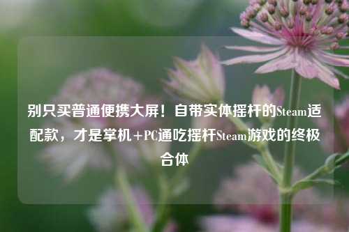 别只买普通便携大屏！自带实体摇杆的Steam适配款，才是掌机+PC通吃摇杆Steam游戏的终极合体