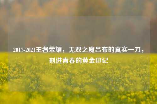 2017-2021王者荣耀，无双之魔吕布的真实一刀，刻进青春的黄金印记