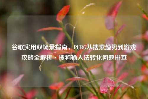 谷歌实用双场景指南，PUBG从搜索趋势到游戏攻略全解析·搜狗输入法转化问题排查