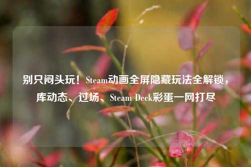 别只闷头玩！Steam动画全屏隐藏玩法全解锁，库动态、过场、Steam Deck彩蛋一网打尽