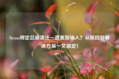 Steam绑定总崩溃还一直重新输入？从原因到解决方案一文搞定！
