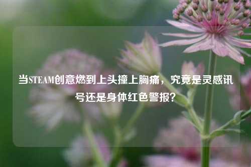 当STEAM创意燃到上头撞上胸痛，究竟是灵感讯号还是身体红色警报？