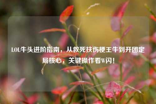 LOL牛头进阶指南，从救死扶伤梗王牛到开团定局核心，关键操作看W闪！