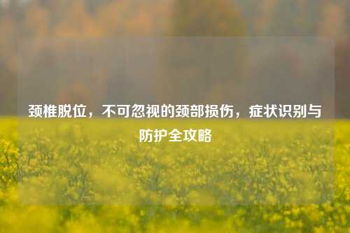 颈椎脱位，不可忽视的颈部损伤，症状识别与防护全攻略