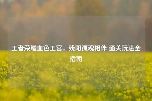 王者荣耀血色王宫，残阳孤魂相伴 通关玩法全指南