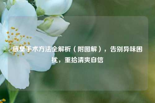 腋臭手术方法全解析（附图解），告别异味困扰，重拾清爽自信