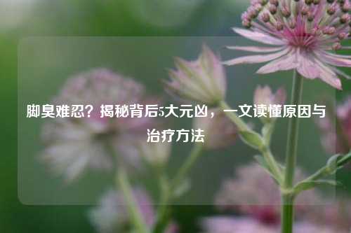 脚臭难忍？揭秘背后5大元凶，一文读懂原因与治疗方法