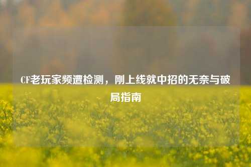 CF老玩家频遭检测，刚上线就中招的无奈与破局指南