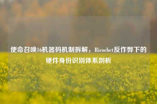 使命召唤16机器码机制拆解，Ricochet反作弊下的硬件身份识别体系剖析