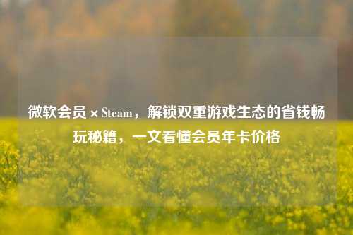 微软会员×Steam，解锁双重游戏生态的省钱畅玩秘籍，一文看懂会员年卡价格